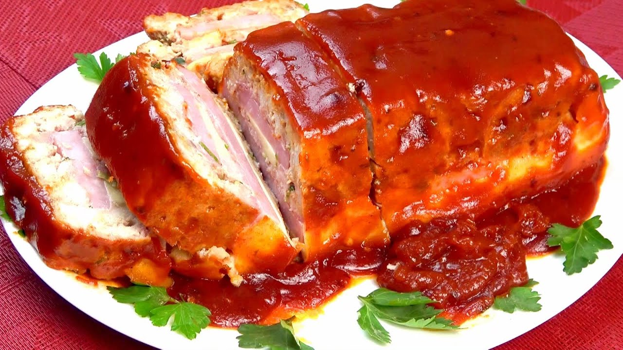 chec de carne cu glazura de unt