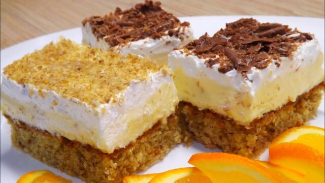 prajitura cremoasa cu nuca si vanilie