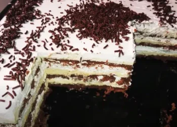 prajitura cu budinca si biscuiti