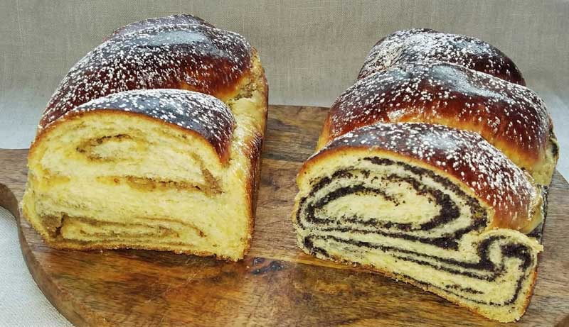 Cozonaci cu nuca si mac