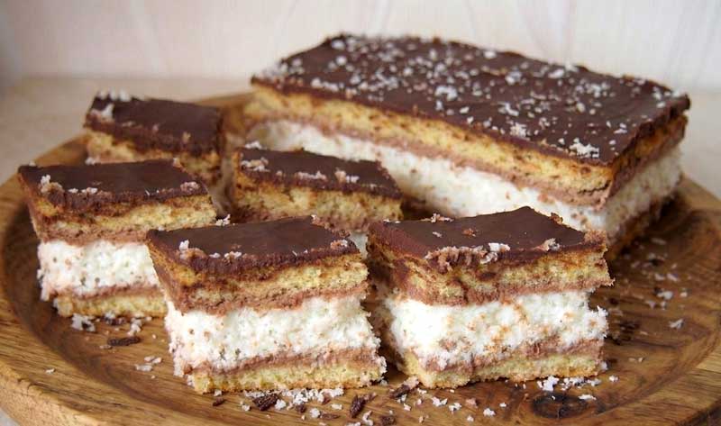 Prajitura cu cocos in straturi