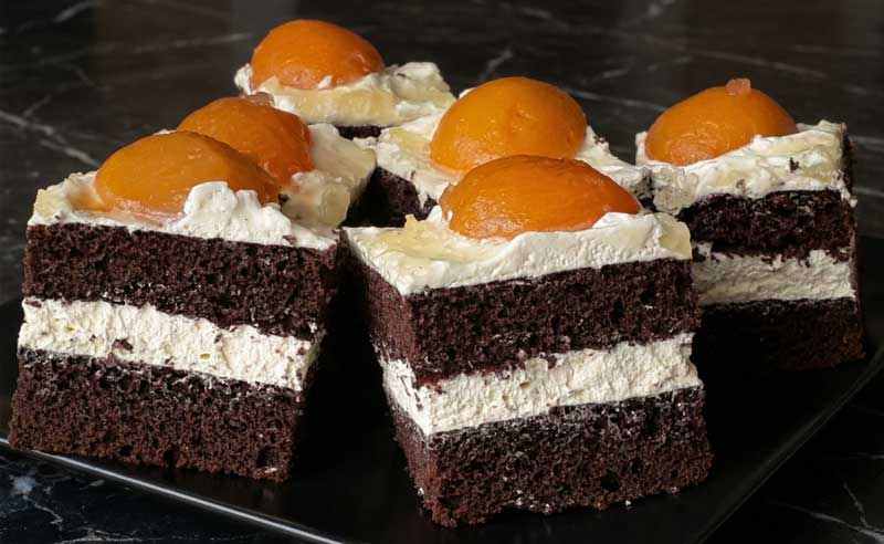 Prajitura cu mascarpone si caise