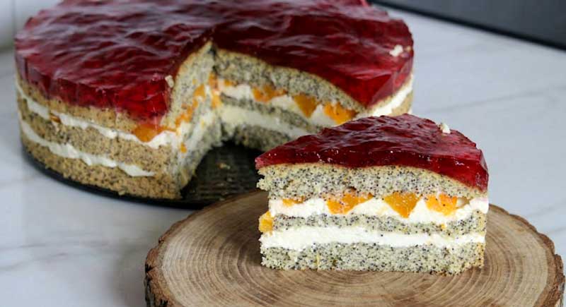 Tort cu mac si frisca