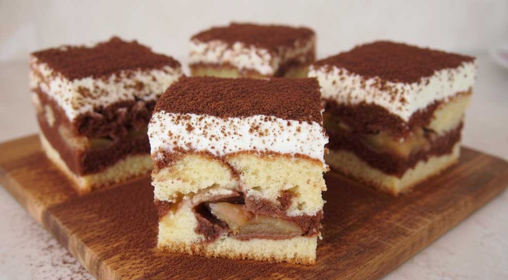 Prajitura Valurile Dunarii cu mere