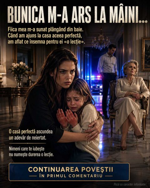 Fiica ei a șoptit din baie 😢 „Bunica m-a ars la mâini pentru o bucată de pâine” 💔, iar mama s-a întors în casa aceea perfectă 🏠 ca să arate tuturor ce se ascundea în spatele perdelelor curate