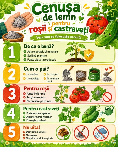 Cenușa de lemn în grădina de castraveț. Uite cât se pune și când se aplică să fie bine
