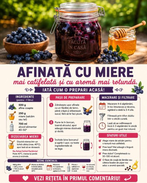 Afinată cu miere, mai catifelată și cu aromă mai rotundă. Iată cum o prepari acasă!