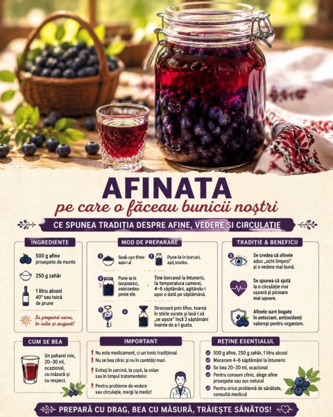 Afinata pe care o făceau bunicii noștri. Iată ce spunea tradiția despre afine, vedere și circulație