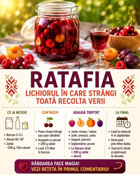 Ratafia, lichiorul în care strângi toată recolta verii într-un singur borcan