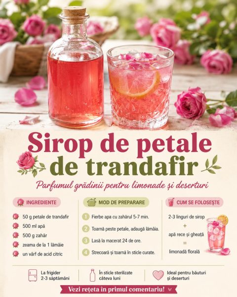 Sirop de petale de trandafir. Iată cum prinzi parfumul grădinii într-o sticlă!