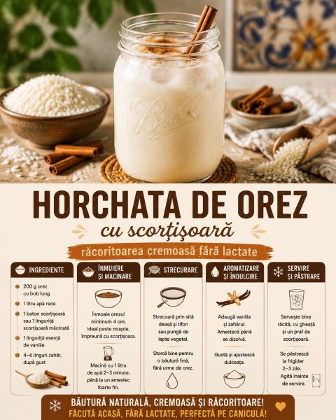 Horchata de orez cu scorțișoară, răcoritoarea cremoasă fără lactate care te salvează pe caniculă