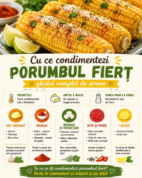 Cu ce condimentezi porumbul fiert: ghidul complet de arome