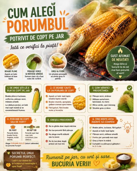 Cum alegi porumbul potrivit de copt pe jar. Iată ce verifici la piață!