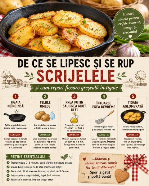 De ce se lipesc și se rup scrijelele și cum repari fiecare greșeală în tigaie