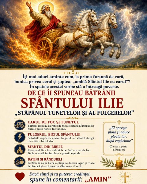 De ce îi spuneau bătrânii Sfântului Ilie „stăpânul tunetelor și al fulgerelor„