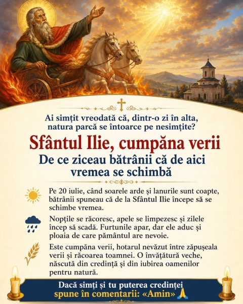 Sfântul Ilie, cumpăna verii. De ce ziceau bătrânii că de aici vremea se schimbă