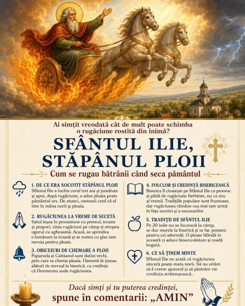 Sfântul Ilie, stăpânul ploii. Cum se rugau bătrânii când seca pământul