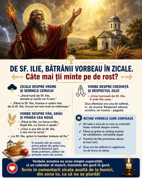 De Sf. Ilie, bătrânii vorbeau în zicale. Câte mai ții minte pe de rost?
