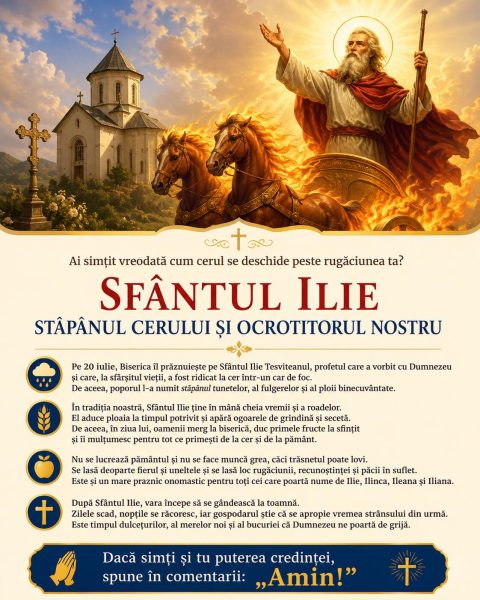 De ce e Sfântul Ilie una dintre cele mai mari sărbători ale verii. Iată ce trebuie să știi!